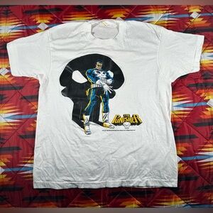Vintage 80's Marvel The Punisher Movie Comic Book T Shirt Large Screen Stars
